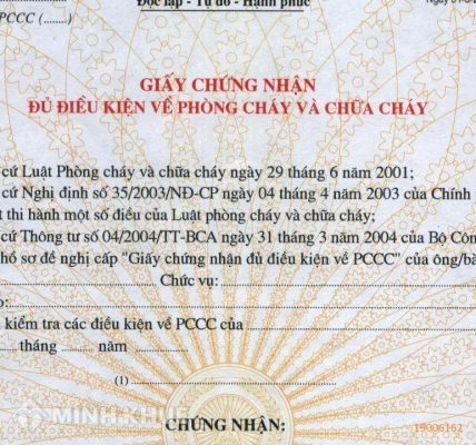 Xin giấy phép pccc tại Thuận An