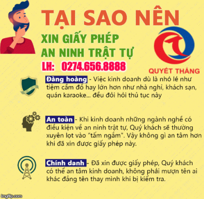 Xin giấy phép an ninh trật tự tại Thuận An